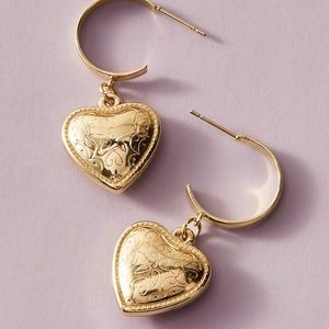 Heart Drop Earrings